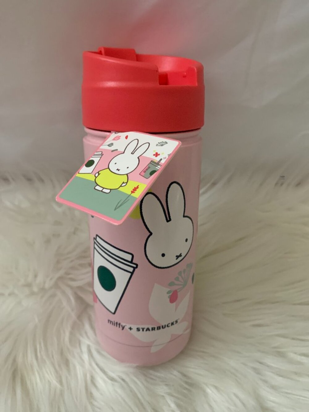 STARBUCKS x MIFFY Stainless Steel 18 0z Thermos Tumbler in Pink
